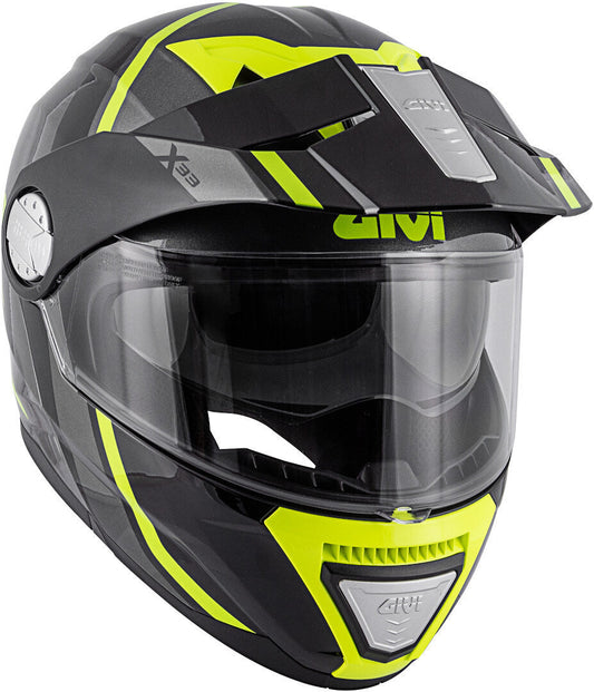 GIVI HX33 - Matt Black Yellow Flouro MaximomotoUK