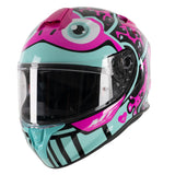 MT Targo Frog B28 Gloss Pink motorcycle helmet