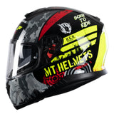 MT Thunder 3 Sniper Gloss Black/Fluo Yellow MaximomotoUK