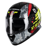 MT Thunder 3 Sniper Gloss Black/Fluo Yellow MaximomotoUK