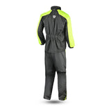 R-TECH Camou 2 PC Rain Suit - Black Yellow Flouro MaximomotoUK