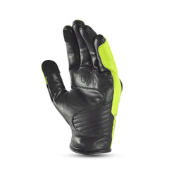 r-tech falcon black and yellow flouro gloves front side view