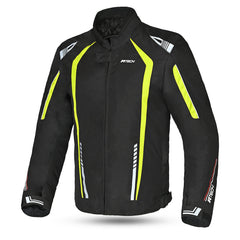 r-tech marshal textile jacket black and yellow front side view