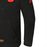 R-TECH Route 91 - Hoodie - Black/Red MaximomotoUK