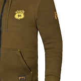 R-TECH Route 91 - Hoodie - Olive Green MaximomotoUK