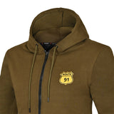 R-TECH Route 91 - Hoodie - Olive Green MaximomotoUK