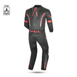 shua infinity 1 pc racing suit black red